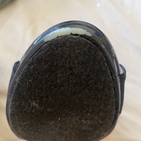 Michael Kors Zip Front Black Patent Heels - Picture 7 of 10